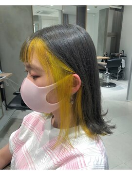 ヘアサロン ガリカ 表参道(hair salon Gallica) 外国人風インナーカラー☆インナーイエロー