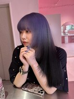 ダズリングディア(Dazzling Deer)&nbsp;ブルー／ロング／デザインカラー／レイヤーカット