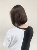 ボブ／肩上ボブ／グレージュ／グレージュカラー/