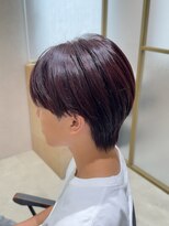 アレアル 広島並木通り店(ALEAR)&nbsp;メンズマッシュ/ラウンドマッシュ/ボルドーカラー/ワンカラー