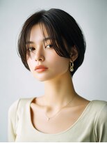 ロッソ ヘアアンドスパ 谷塚店(Rosso Hair&SPA)&nbsp;前髪顔まわりカット/外ハネボブ/丸みボブ/ショートボブ