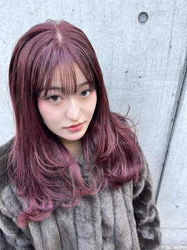 レイヤースタイル×カシスピンク