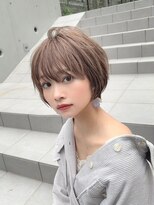 サンドパールス 仙台店(sand PALCE)&nbsp;ミニボブレイヤー/レイヤーカット/グレーブラウン/顔周り/仙台