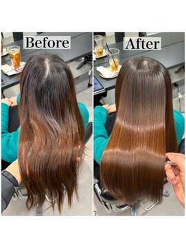 髪質改善縮毛矯正Before/After☆