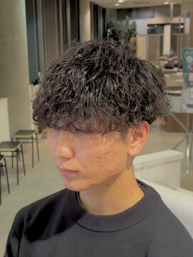 メンズカット/波巻きパーマ/ラウンジマッシュ/フェザーショート