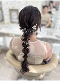編みおろし/参列ヘア/結婚式/二次会ヘア/ヘアセット/鎌倉