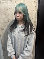 ラニヘアサロン(lani hair salon)&nbsp;グリーンカラー×ブラック