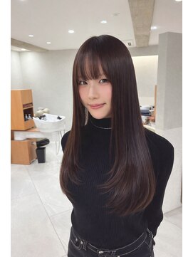 サードショップ 梅田茶屋町店(THIRD SHOP) レイヤーカット×チョコレートブラウン