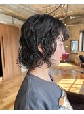 レイヤーボブパーマ