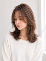 カランエノエル(Calin et Noel)&nbsp;ミディアムレイヤーカットハッシュカットウルフボブ