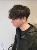 刈り上げマッシュツイストスパイラルパーマ