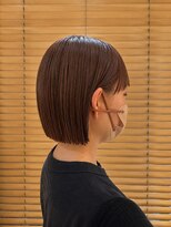 オーガニックエコ 川越(organic+eco) 20代30代/切りっぱなし/ミニボブ/ピンクベージュ/秋カラー
