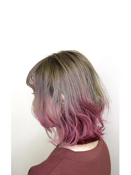 ヘアーメイク リリー マカナ(HAIR MAKE LI ILI I MAKANA) ミルクティーグラデーションピンク