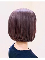 【roijir 表参道】切りっぱなしボブ☆ラベンダーブラウン