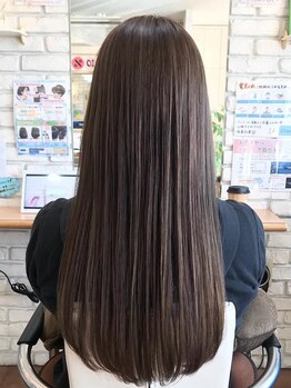 マイロヘアーの写真/『MairoHairオリジナル髪質改善ストレート』で柔らかくまとまる美髪に＊思わず触れたくなる指通りを実感♪