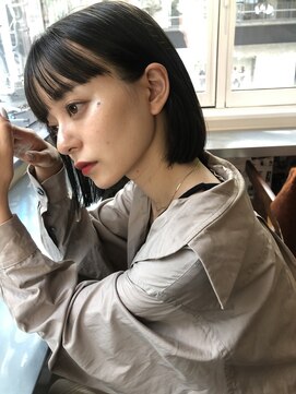 バイフィフス 原宿/表参道(by fifth) 暗めグレージュ／切りっぱなしボブ／髪質改善トリートメント