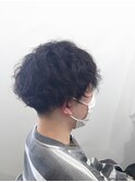 波巻きパーマ