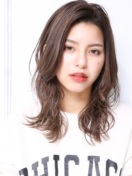 トロン(tronc) 大人可愛い小顔美髪ショコラアッシュ顔周りレイヤーA1