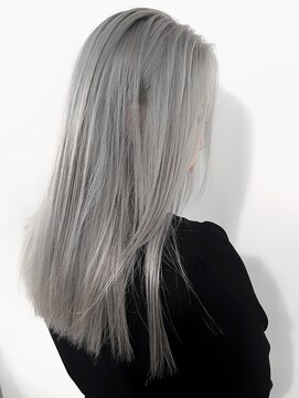 レーベル(LABEL) 【LABEL】ツヤロング×ホワイトシルバー