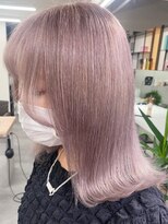 ベレーザ 渋谷(BELEZA)&nbsp;2679ミルクチョコレートロイヤルパープル栗色バイカラーボブ