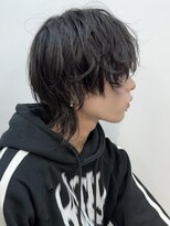 ラフ質感メンズウルフ