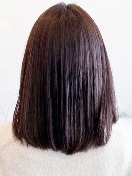 レポヘアー(Repos hair) 20代30代40代髪質改善カラーショコラブラウン艶感ロブヘアー