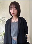 スタイリング簡単なコンパクトストレートボブ＊