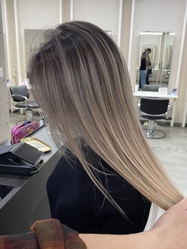 ウル 岡山駅店(ULu.) ハイライトハイトーンダブルカラー20代30代40代ULu岡山