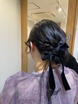 ヘアコレクション アンジュ(Hair collection Unge)&nbsp;シニオンヘア リボン