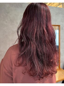 クララデアンシュシュ(Kurara de UN CHOU CHOU) ハイライトでピンクベージュ