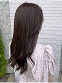 ココアベージュカラー 暗めカラー ロング 髪質改善 20代30代