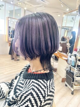 モリオ フロム ロンドン 成増店 【morio成増 セリザワ】アンブレラカラー ショートウルフ