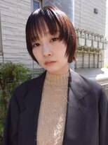 セーヌ(CEINE)&nbsp;三軒茶屋ショートボブウルフレイヤーブラウン髪質改善縮毛矯正