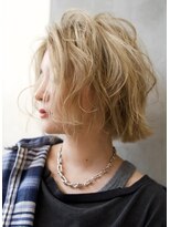 ギークス(GEEKS)&nbsp;【GEEKS渋谷】ブロンドボブ/夏カラー/ハイトーン/レイヤーボブ