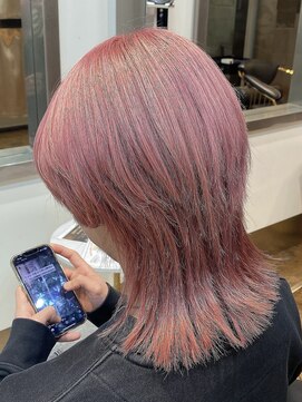 エデン メード(EDeN MAeD) #ピンクカラー#ウルフヘア#ハイトーンカラー