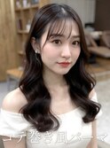 #小顔カット#韓国#前髪#縮毛矯正#韓国風パーマ#コテ巻き風パーマ
