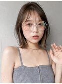 愛され小顔カット薄めバング美髪シースルーバング#530f1001
