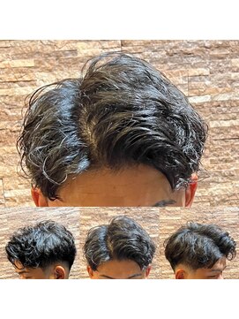 アールドボーテ 理容室(R de Beaute) ローフェード ピンパーマ