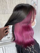 ロア 熊本(LOA)&nbsp;ラズベリーピンク　インナーカラー