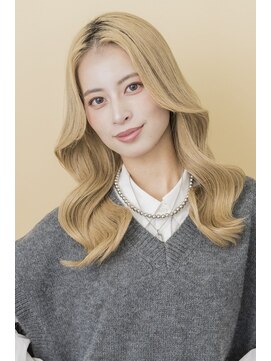 プライズ 表参道原宿店(prize) レイヤーカットブロンドヘアブリーチダブルカラーハイトーン