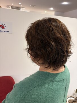 レディースパーマ,ニュアンスパーマ,アッシュベージュ【草加】