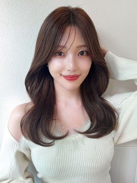 韓国風レイヤーロング×小顔見えくびれヘア高田馬場