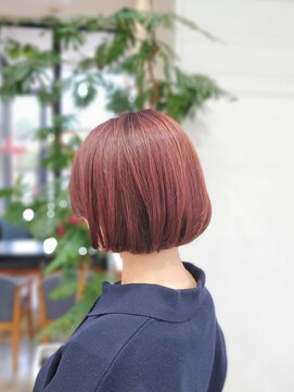 大人BOB／ピンクブラウンカラー