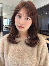 クィーンズガーデンバイケーツーギンザ(QUEEN’S GARDEN by K two GINZA)&nbsp;顔まわりカット/レイヤーカット/マットブラウン