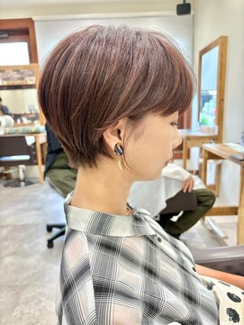 レイヤ―ショート/バーガンディカラー/20代30代40代50代60代