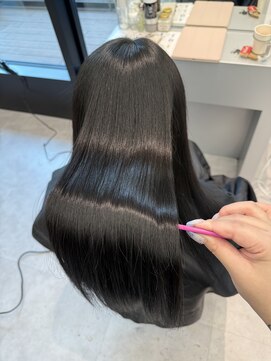 黒髪/髪質改善トリートメント/艶髪