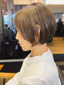 エルマノ 仙川(L mano) 〈t2〉大人ショートハイライト髪質改善キッズカット前髪30代40代