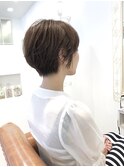 50代60代ショートボブ似合わせカット白髪ぼかしリタッチ