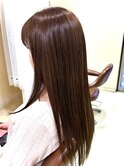 カット　髪質改善カラー　ツヤ　トリートメント