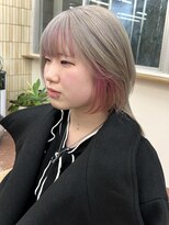 パークレーン アイス イヴェン アネックス(PARK LANE ICI yeven.anx)&nbsp;10代20代30代◎春のブリーチハイトーン！小顔レイヤーボブYUKI